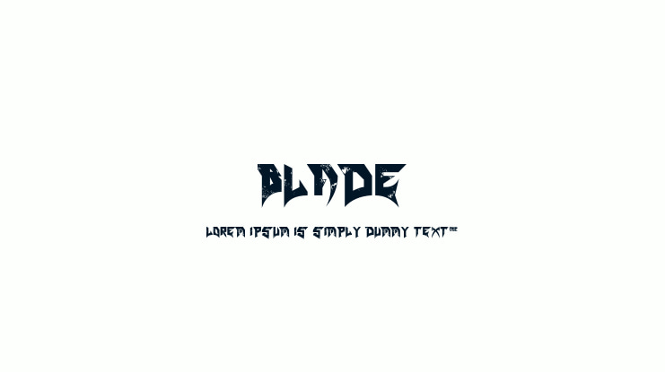 Blade Font