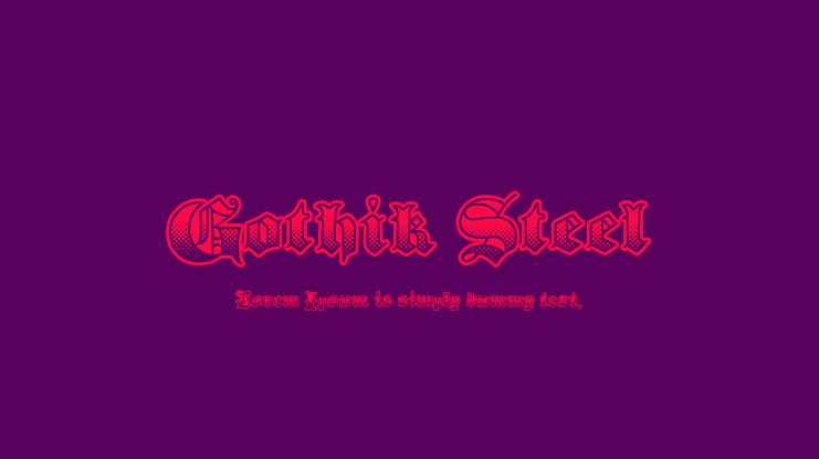 Gothik Steel Font