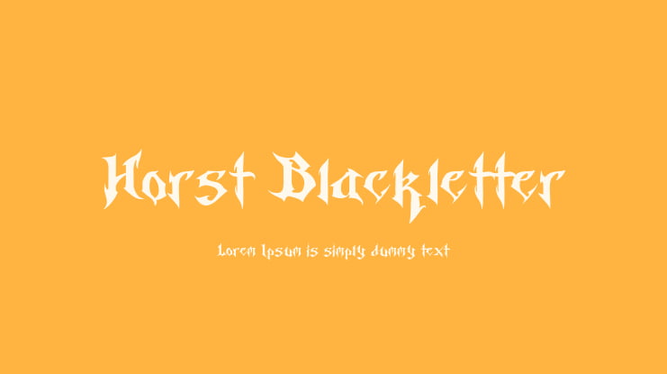 Horst Blackletter Font