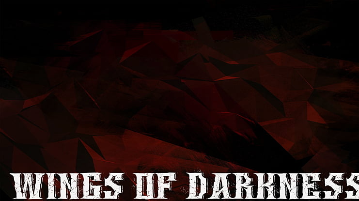 Wings of Darkness Font