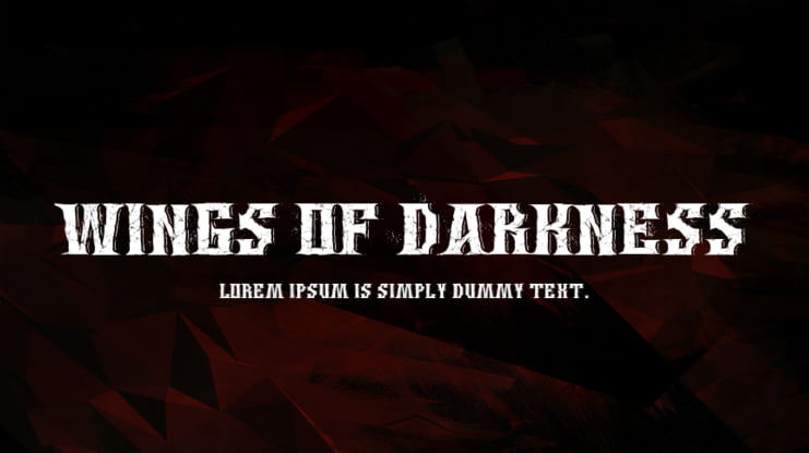 Wings of Darkness Font