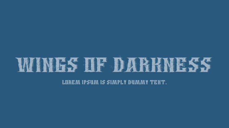 Wings of Darkness Font