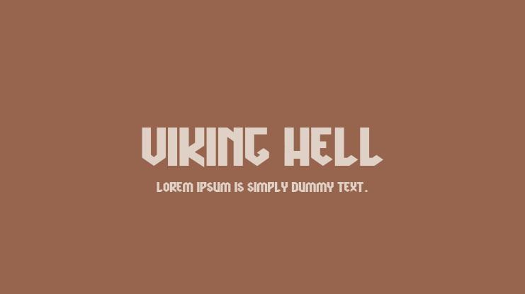 Viking Hell Font : Download Free for Desktop & Webfont