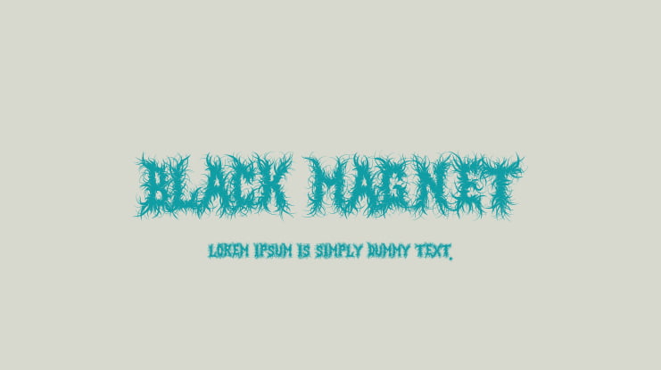 Black Magnet Font