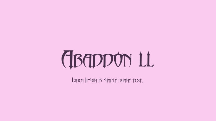 Abaddon ll Font
