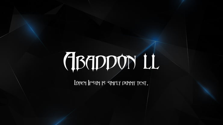 Abaddon ll Font