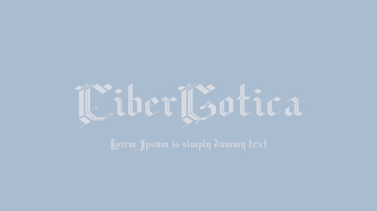 CiberGotica Font