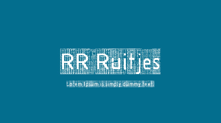 RR Ruitjes Font