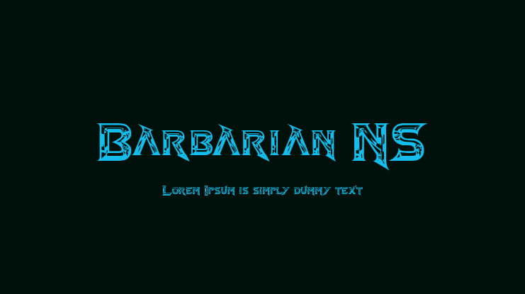 Barbarian NS Font