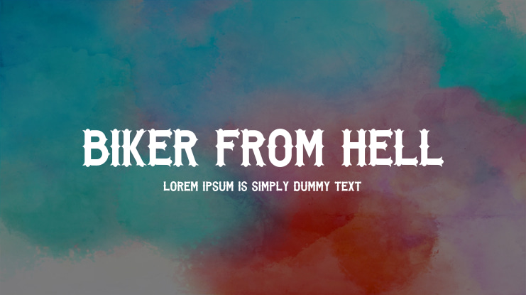 Biker from Hell Font
