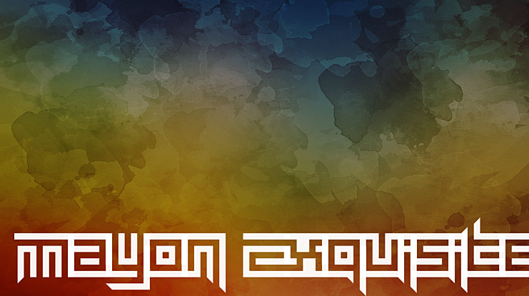 Mayon Exquisite Font