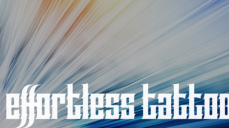 Effortless Tattoo Font