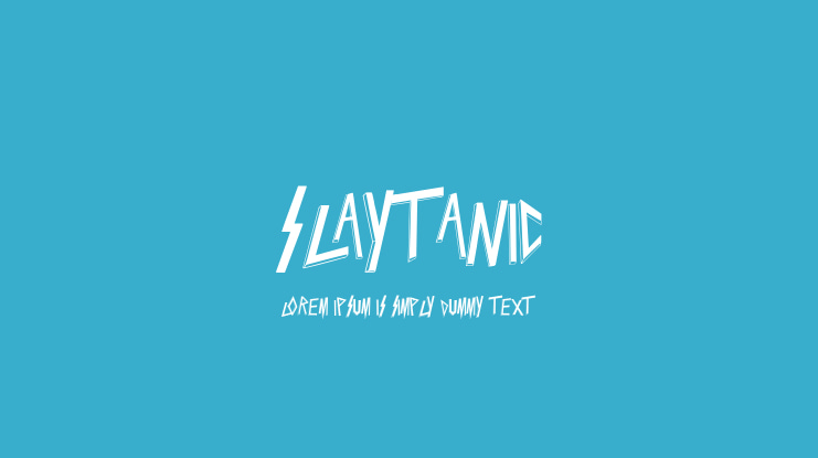 Slaytanic Font