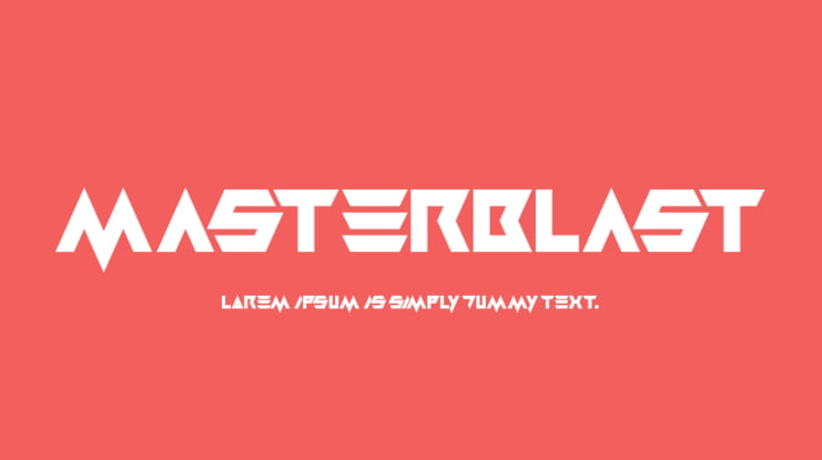 Masterblast Font