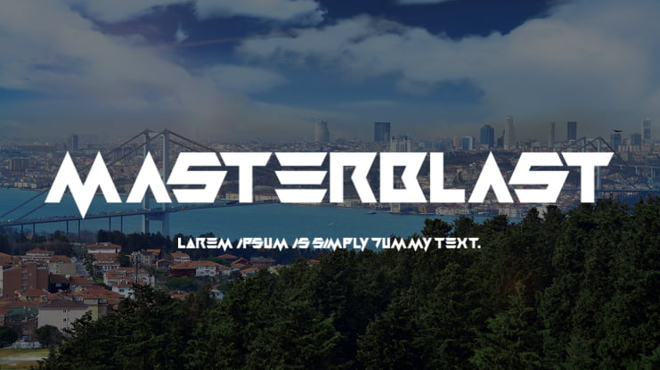 Masterblast Font