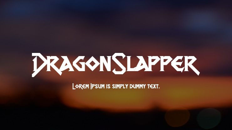 DragonSlapper Font