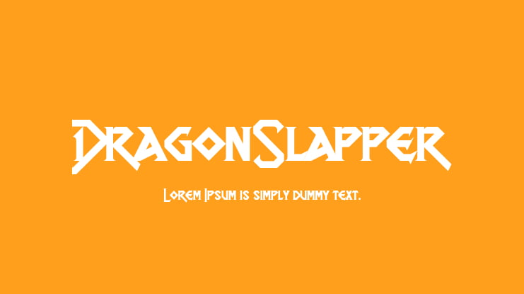 DragonSlapper Font
