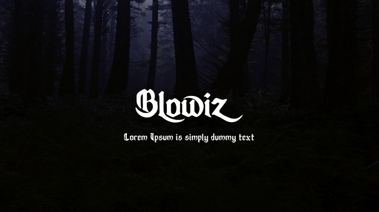 Blowiz Font