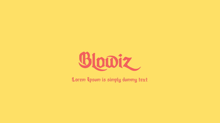 Blowiz Font