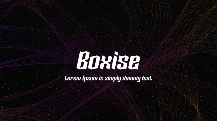 Boxise Font