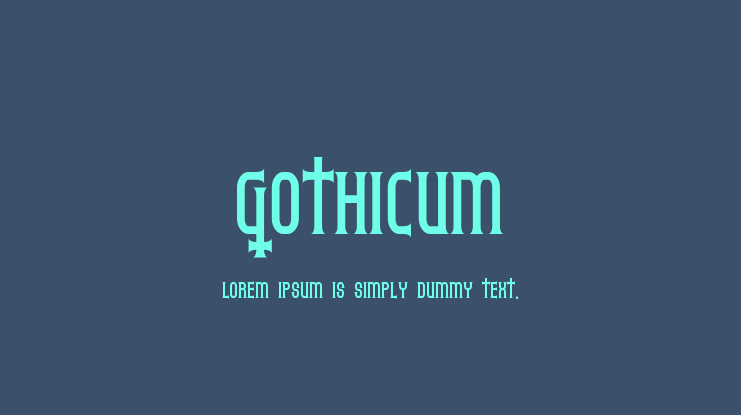Gothicum Font