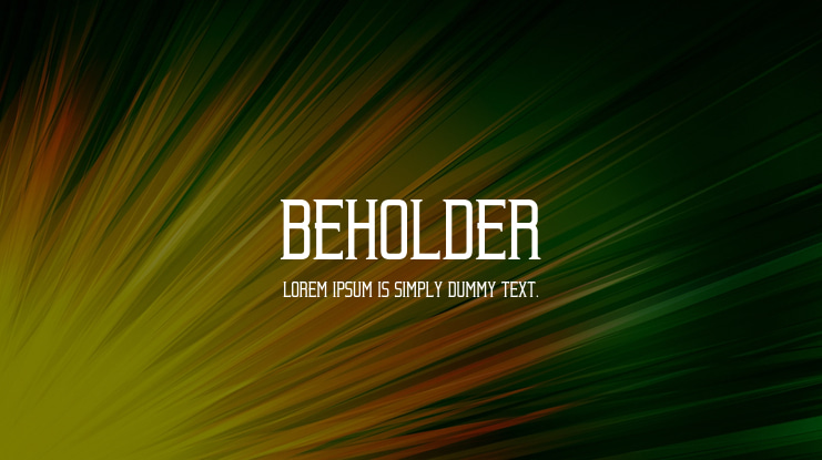 Beholder Font Family