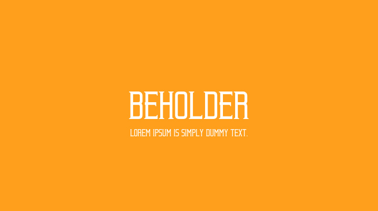Beholder Font Family