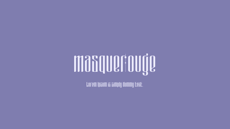 masquerouge Font Family
