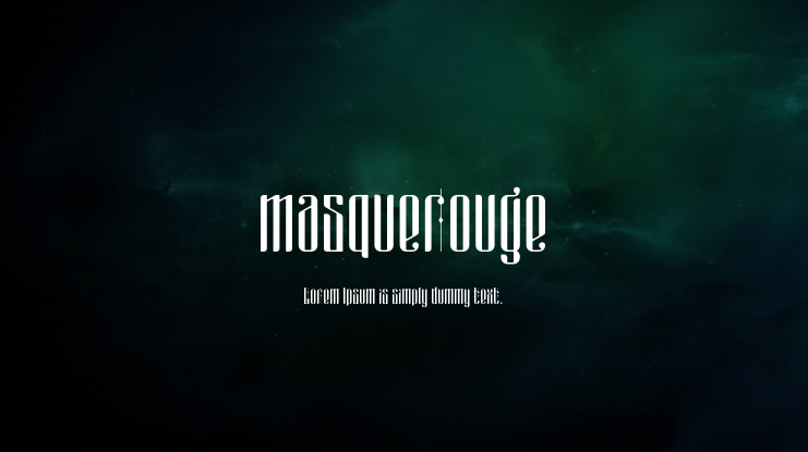 masquerouge Font Family