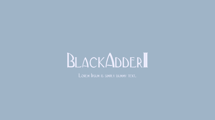 BlackAdderII Font