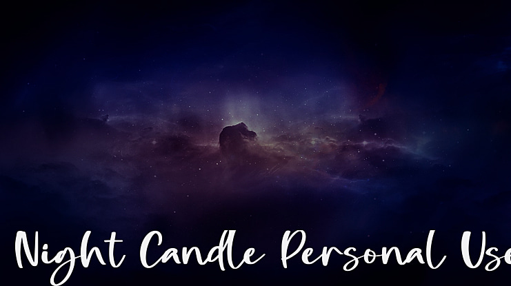 Night Candle Personal Use Font