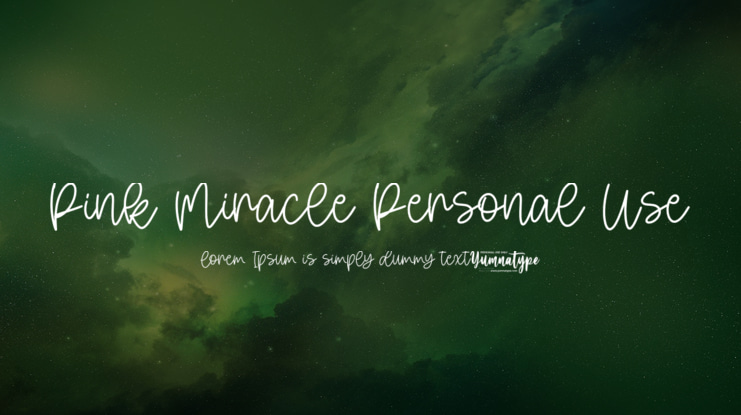 Pink Miracle Personal Use Font