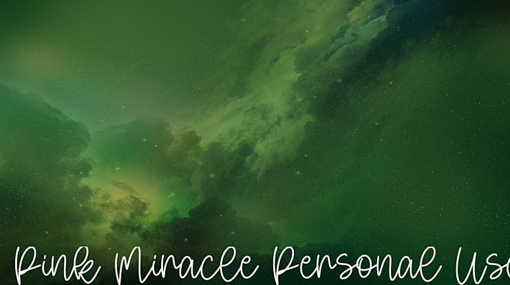 Pink Miracle Personal Use Font