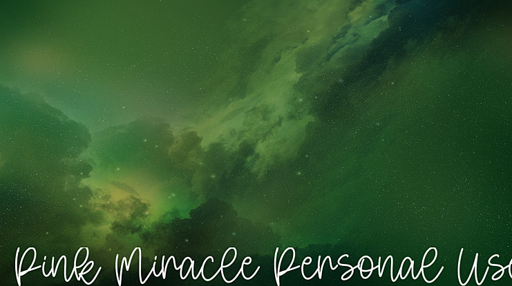 Pink Miracle Personal Use Font
