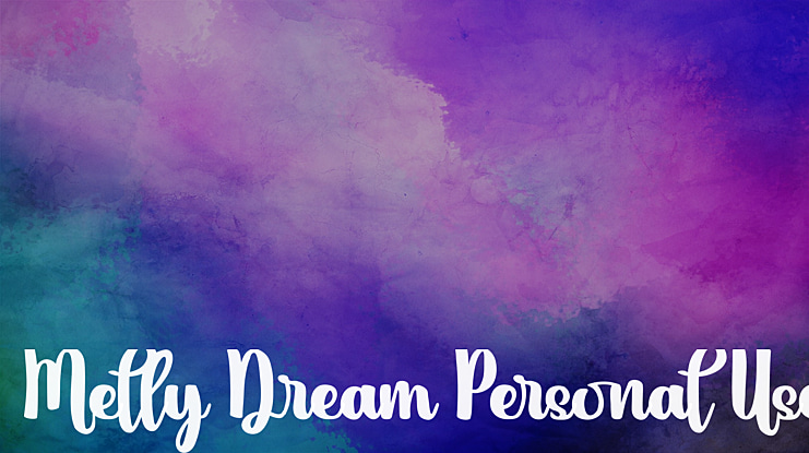 Melly Dream Personal Use Font
