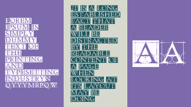 Old Constructed Caps Font