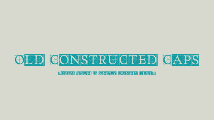 Old Constructed Caps Font