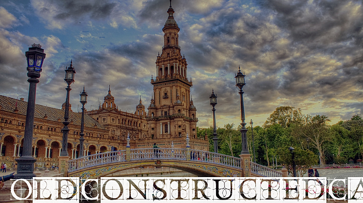 Old Constructed Caps Font