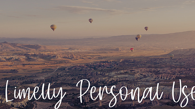 Limelly Personal Use Font