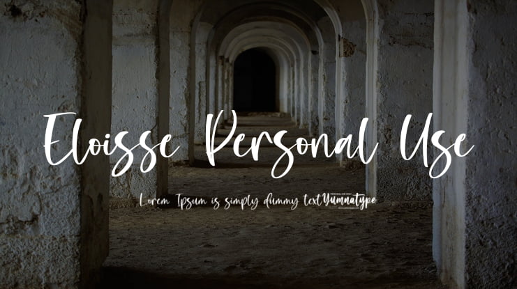 Eloisse Personal Use Font