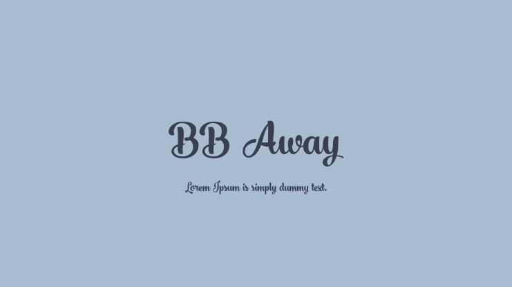 BB Away Font