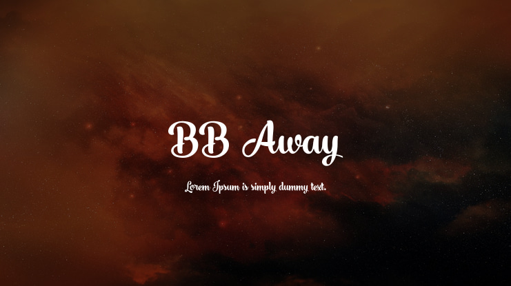 BB Away Font