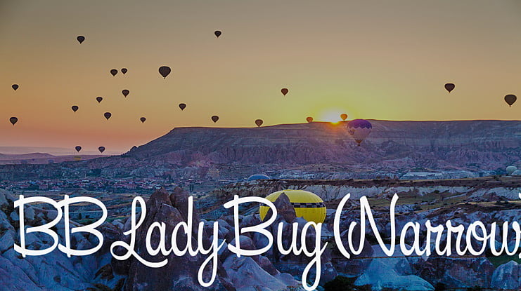 BB Lady Bug (Narrow) Font Family