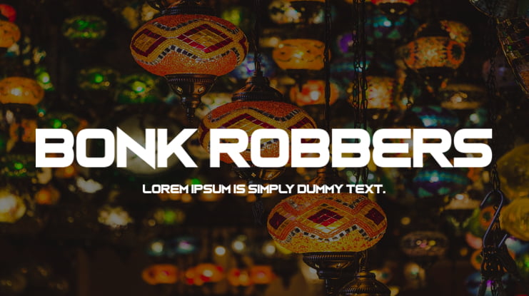Bonk Robbers Font