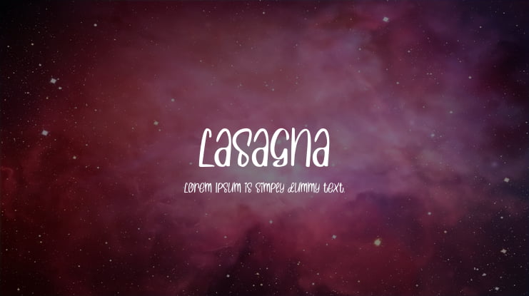 Lasagna Font
