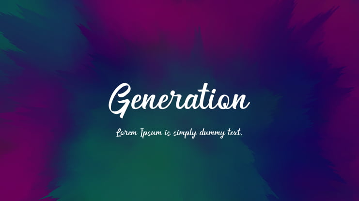 Generation Font