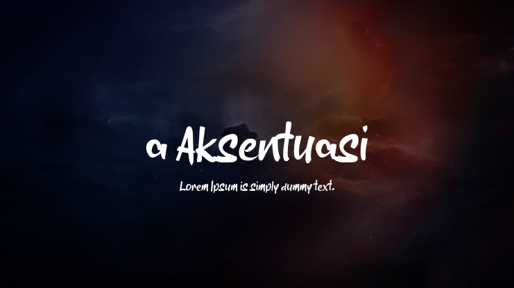 a Aksentuasi Font
