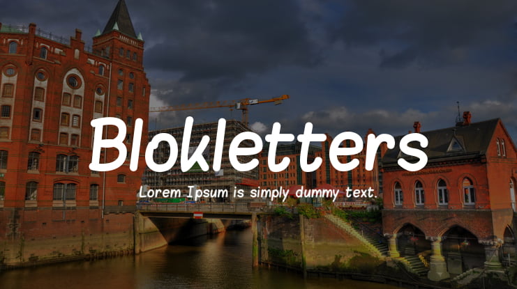 Blokletters Font Family