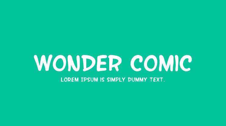 Wonder Comic Font Family