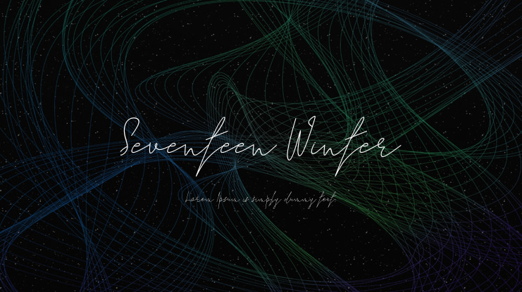 Seventeen Winter Font